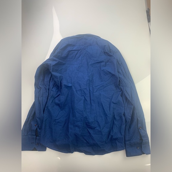 Oxemberg, blue button down shirt, size XXL - Picture 2 of 2